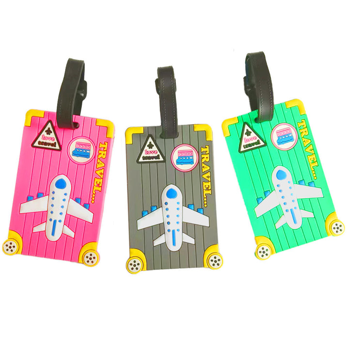Unisex luggage tag in creative airplane design Bowlift