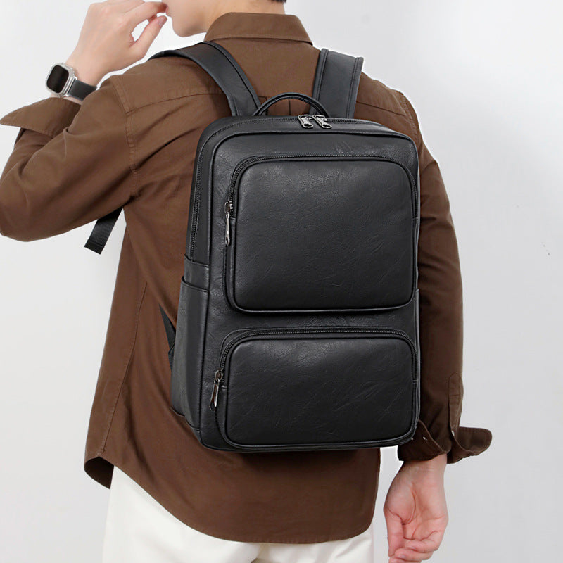 Business Rucksack with High-Quality Artificial Leather and Ergonomic Shoulder Straps Bowlift