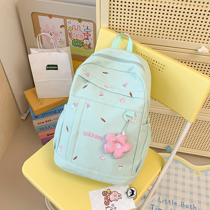 Playful Embroidered Backpack