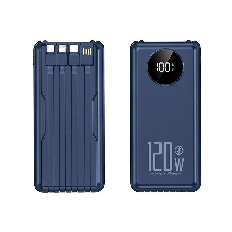 Portable high-performance power bank with intelligent cable management Bowlift