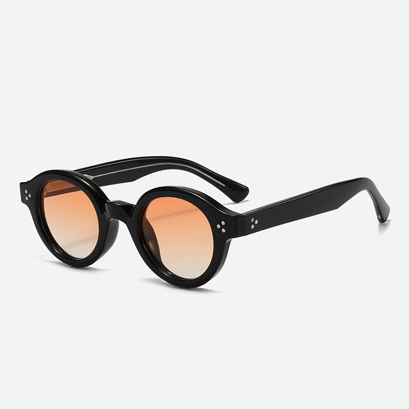 Women's Fashion Round Sunglasses with Stylish Accents Bowlift