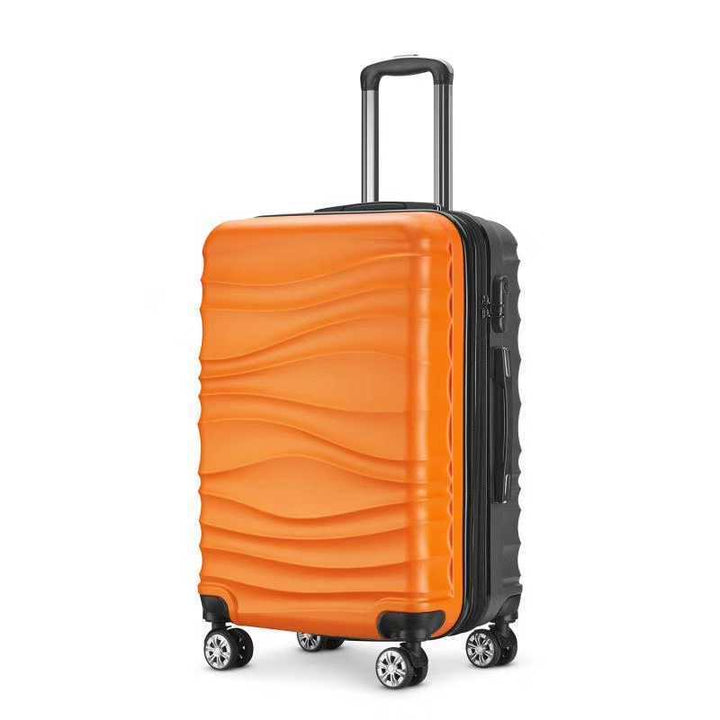Unisex Stylish Textured Hard Shell Suitcase Bowlift