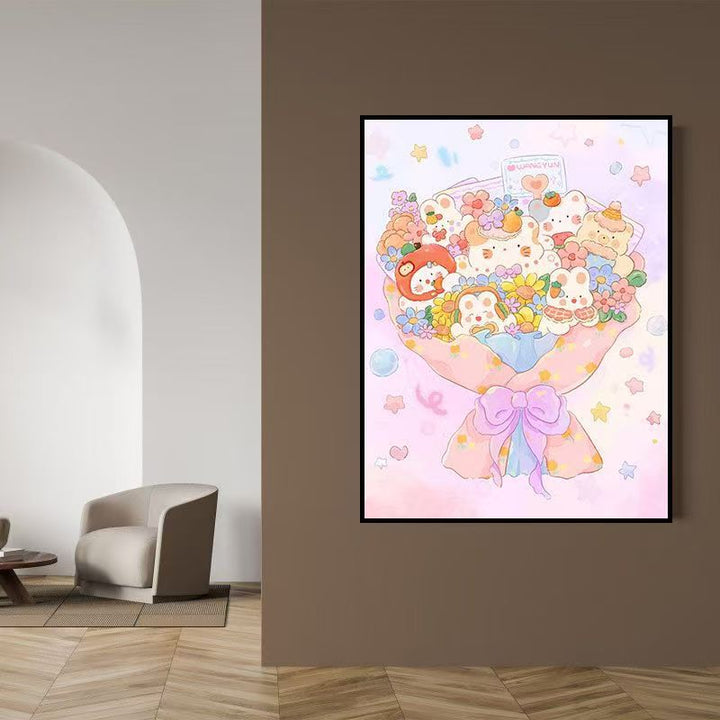 Whimsical Food-Themed Canvas Art Print Bowlift