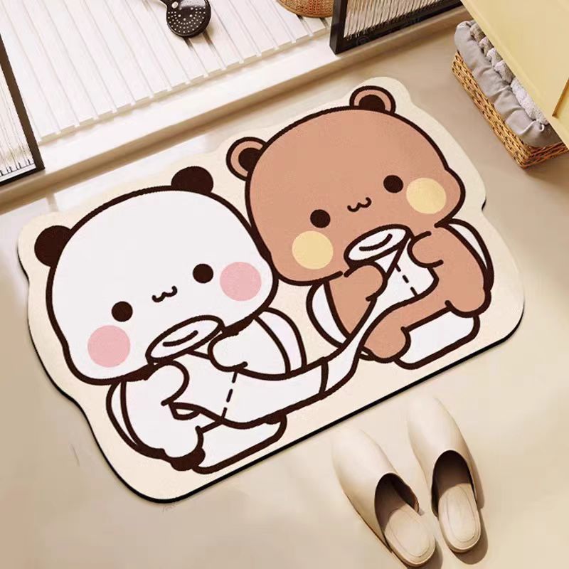 Cartoon Character Absorbent Floor Mat