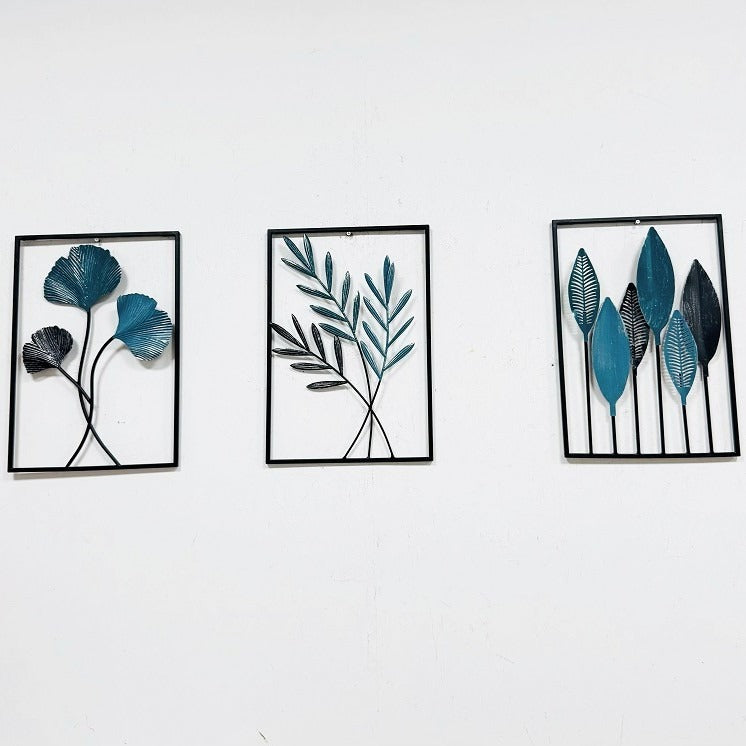 Decorative Leaf Wall Art Set Bowlift