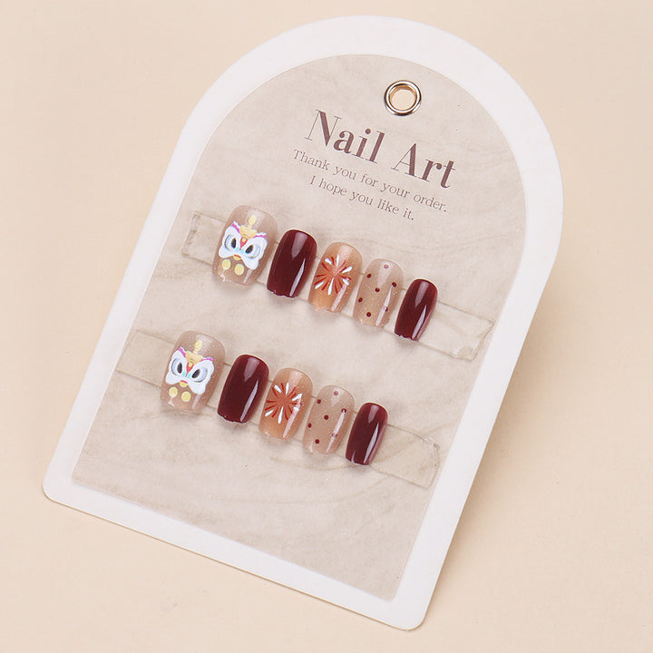 Premium Long Almond-Shaped Press-On Nails Bowlift