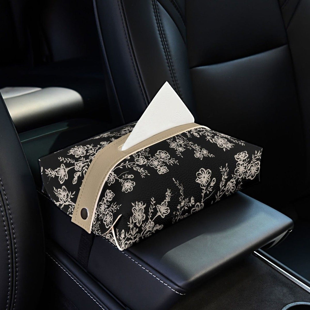 Floral Patterned Tissue Box Cover Bowlift
