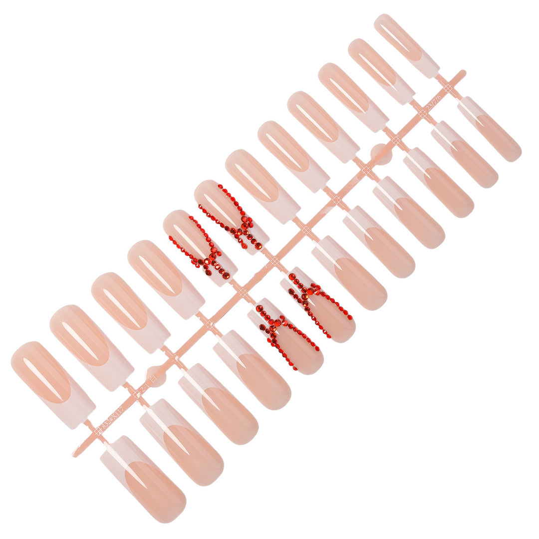 Artificial Nail Designs with Glitter Accents Bowlift