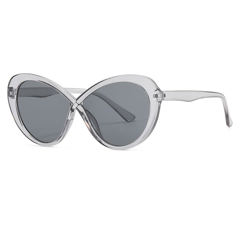 Women Cat-Eye Sunglasses with Mirrored Lenses Bowlift