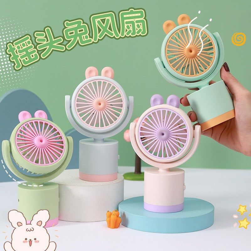 Ladies Portable Handheld Fan in Playful Animal Design Bowlift