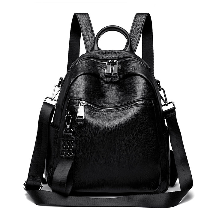 Versatile Multi-Functional Leather Backpack Bowlift