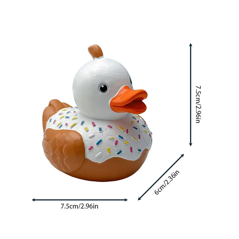 Decorative figure rubber duck with surprise element Bowlift