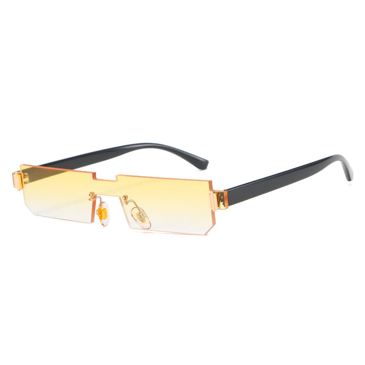 Women's fashionable geometric sunglasses with fine frame Bowlift
