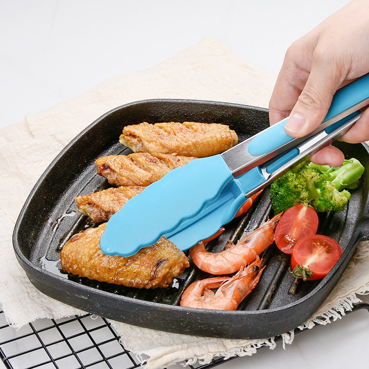 Multifunctional Silicone Kitchen Tongs with Ergonomic Handle Bowlift