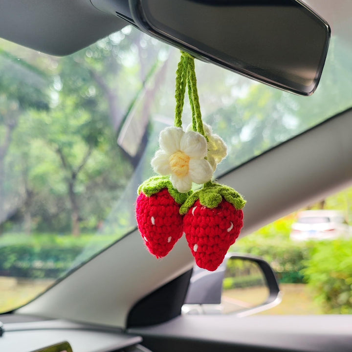 Heart-Shaped Car Rearview Mirror Charm Bowlift