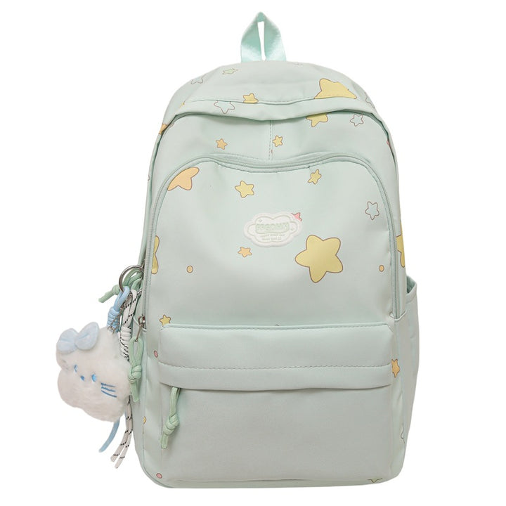 Playful Starry Print Backpack Bowlift