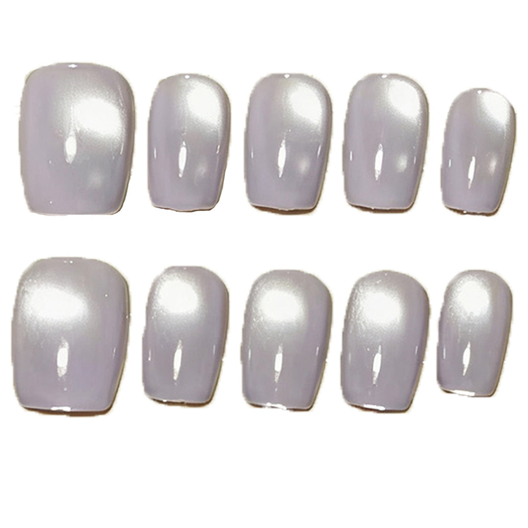 Elegant Glossy Press-On Nail Set Bowlift
