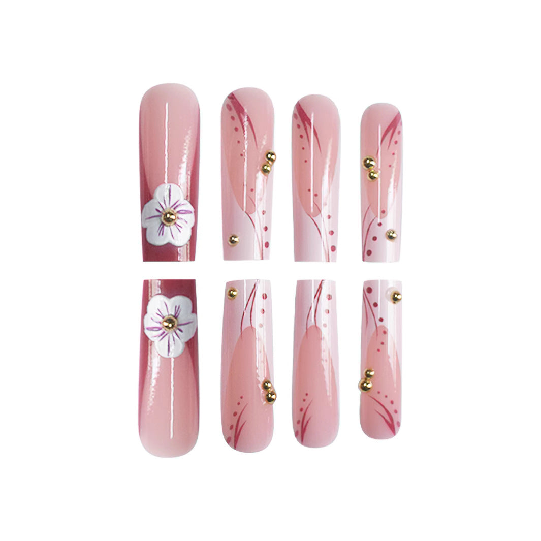 3D Floral Nail Art Enhancements Bowlift