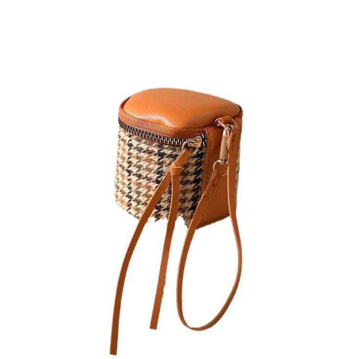 Textured Leather Mini Cosmetic Bag Bowlift