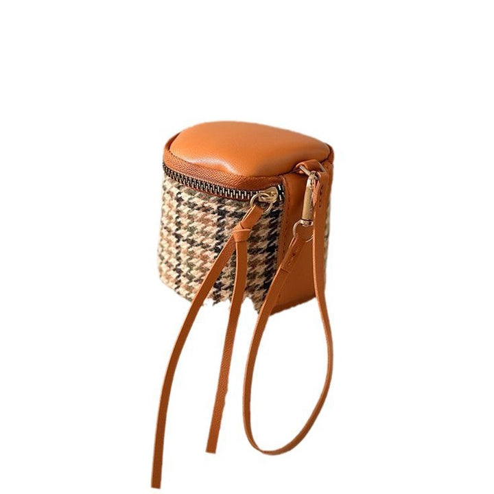 Textured Leather Mini Cosmetic Bag Bowlift