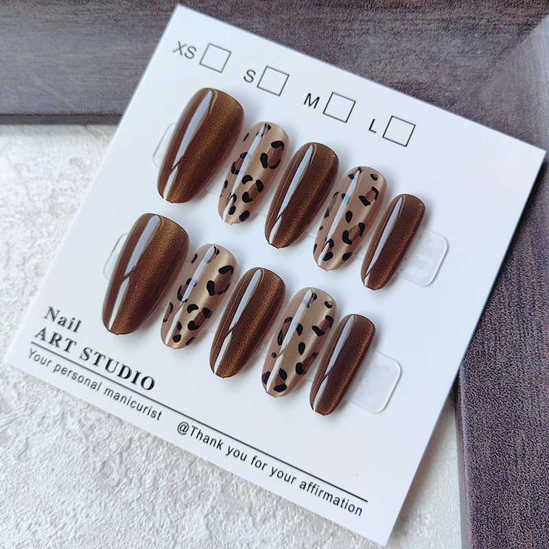 Acrylic Nails in Modern Leo Design Bowlift