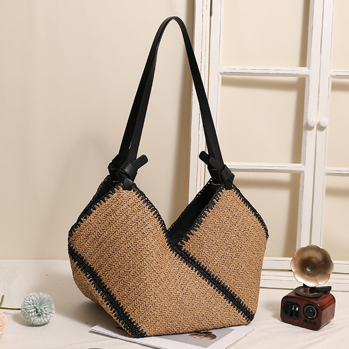Handmade Boho bag with leather accents Bowlift