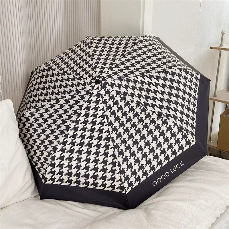 Ladies Folding Umbrella with Elegant Bow Application Bowlift