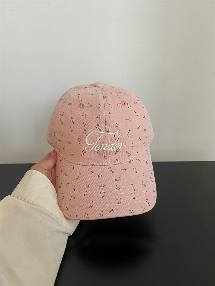 Adjustable Floral Embroidered Cap