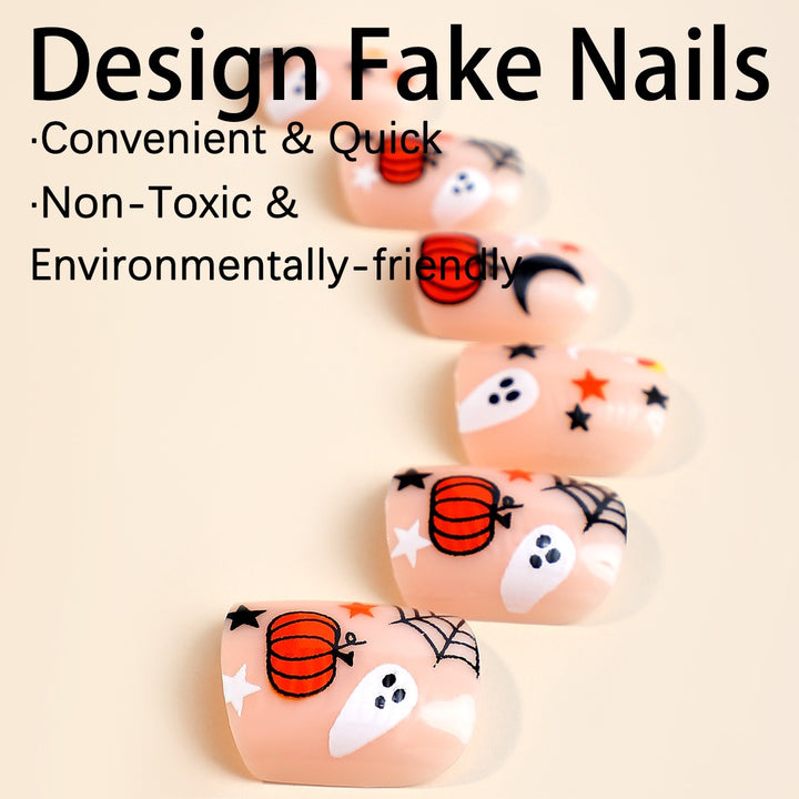 Creative Halloween Art Nail Set Bowlift