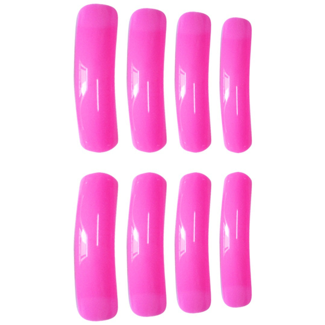 Glossy Long Press-On Nails Bowlift