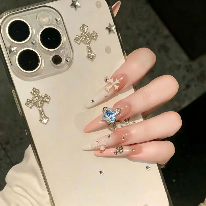 Premium Ocean-Inspired Press-On Nail Extensions Bowlift