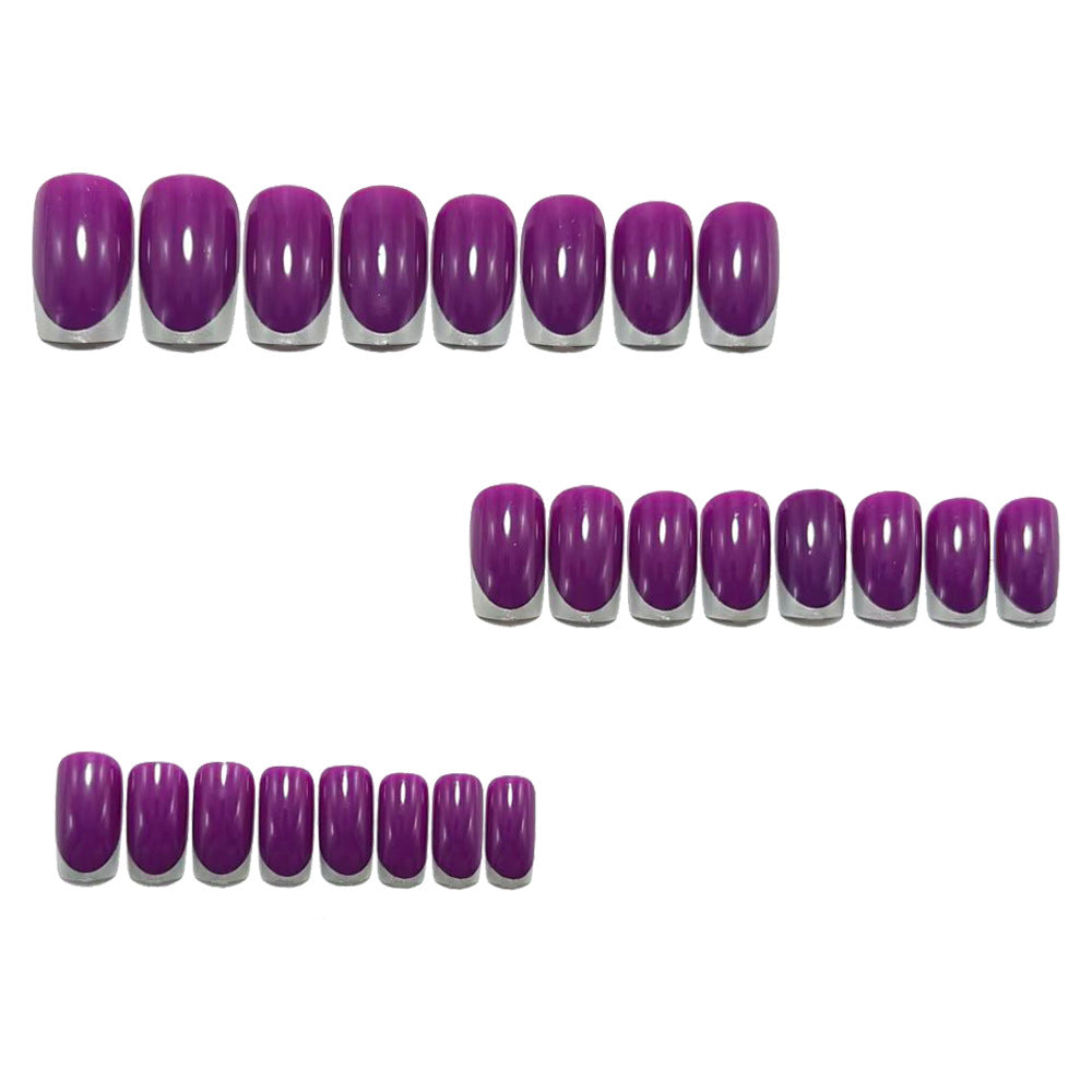 Artificial nails with shiny metallic finish Bowlift