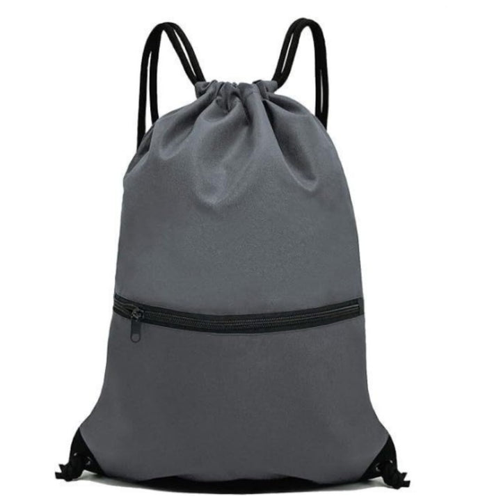 Sporty drawstring bag with zippered pockets Bowlift