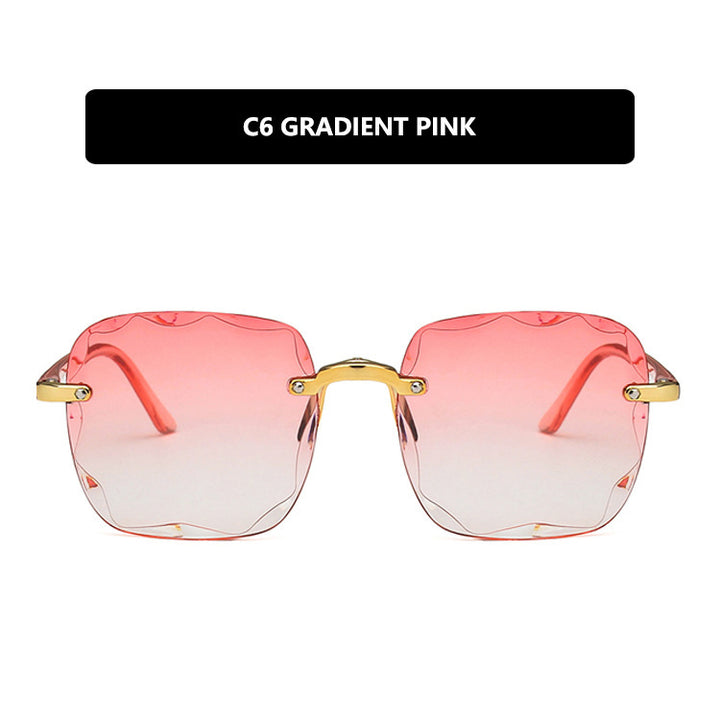 Women's trendy square sunglasses with luxurious metal frame Bowlift