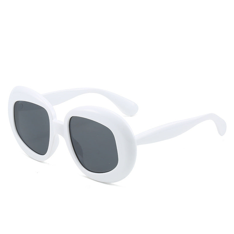 Vintage-Inspired Geometric Frame Sunglasses Bowlift
