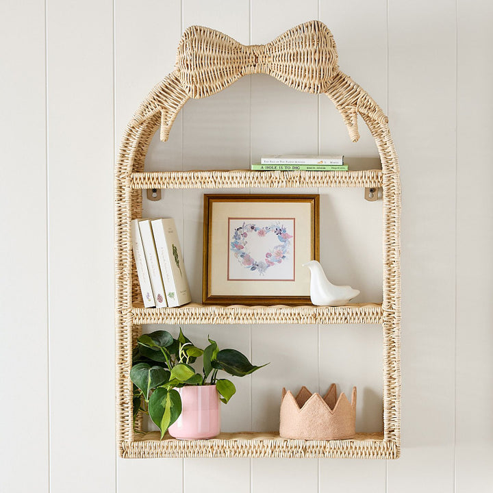 Playful wall shelf in butterfly design Bowlift