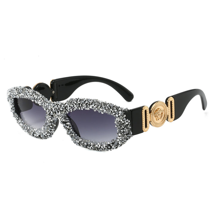 Women Crystal-Embellished Sunglasses Bowlift
