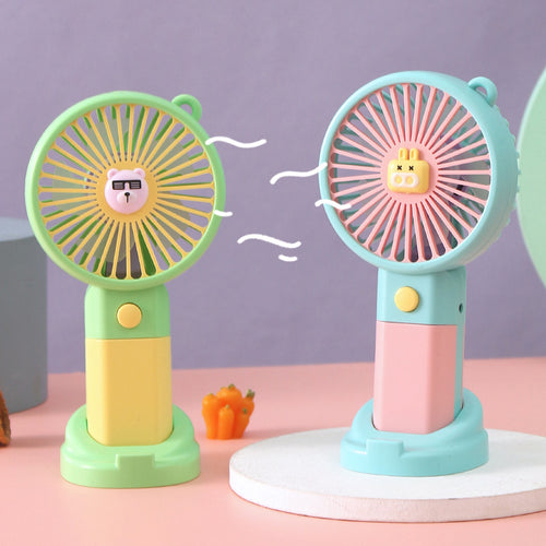 Women's Portable Hand Fan with Pony-Shaped Design Bowlift