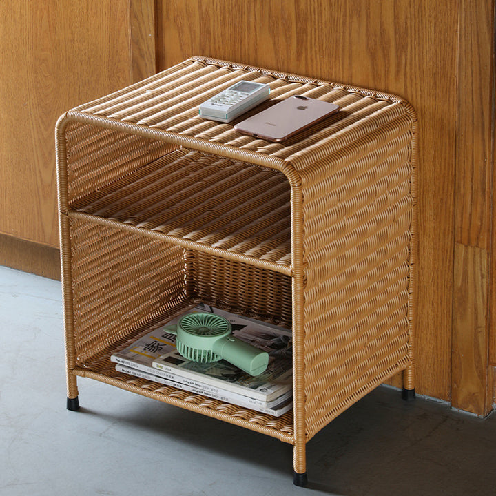 Natural Woven Open Shelf Storage Unit Bowlift
