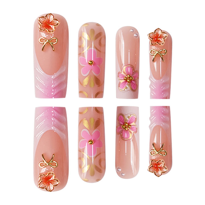 Decorative Floral Nail Art Design Bowlift