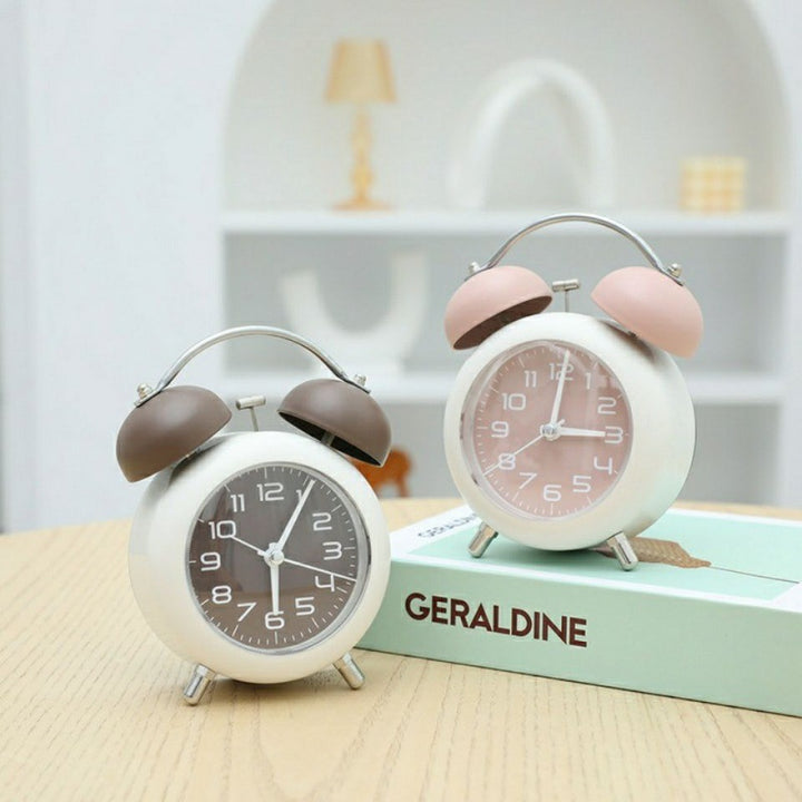 Nostalgic Alarm Clock with Two Bells Bowlift
