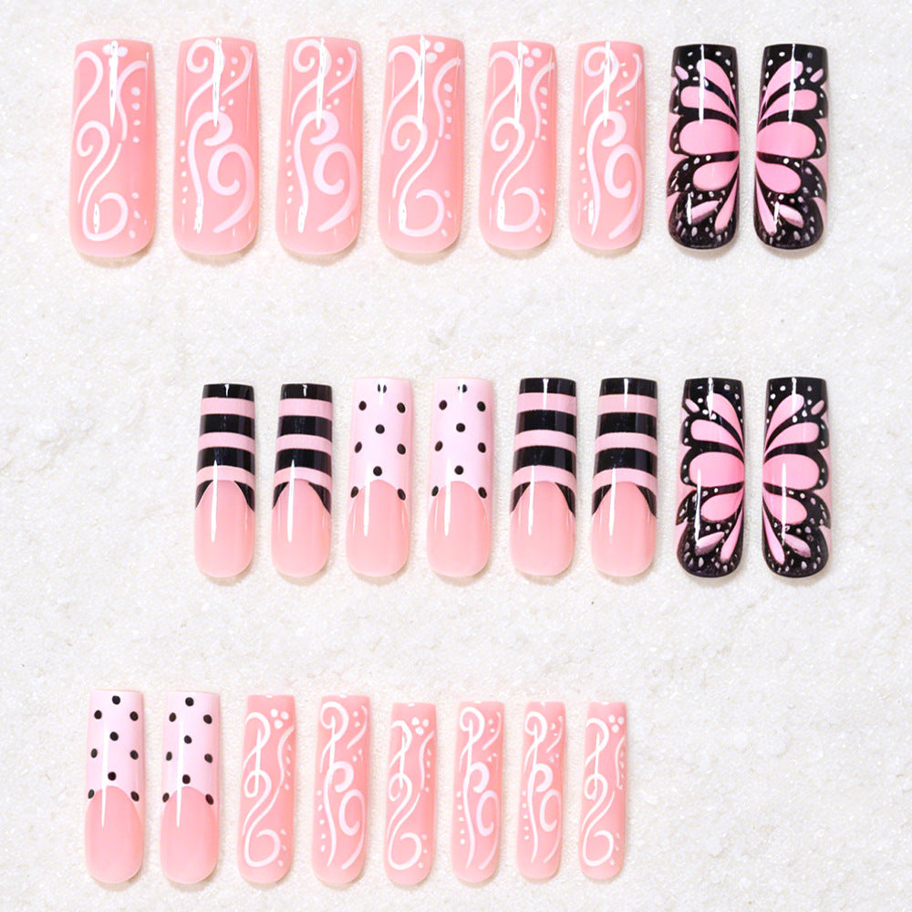Artistic Butterfly Nail Design Bowlift
