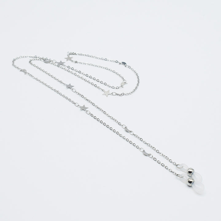 Stylish Star-Detail Eyewear Chain Bowlift