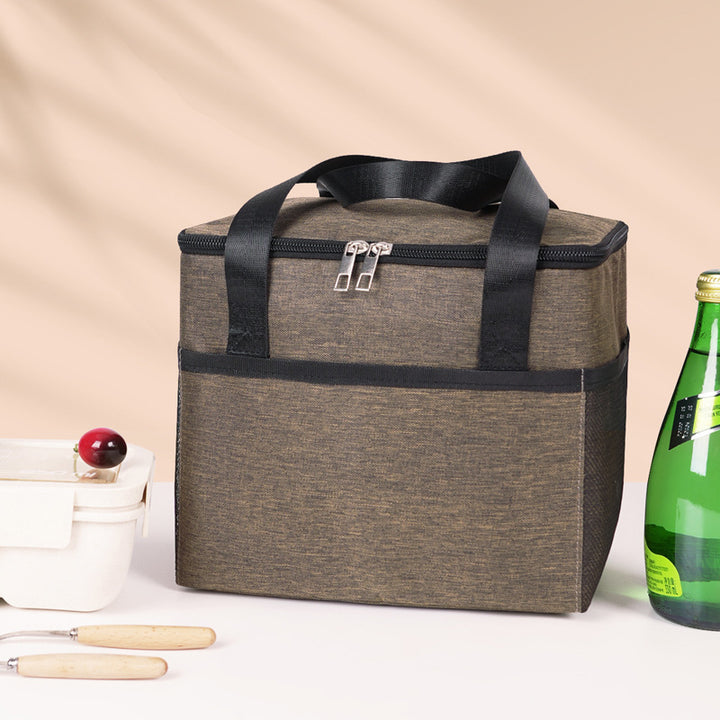 Insulated cooler bag with double-protected zipper Bowlift