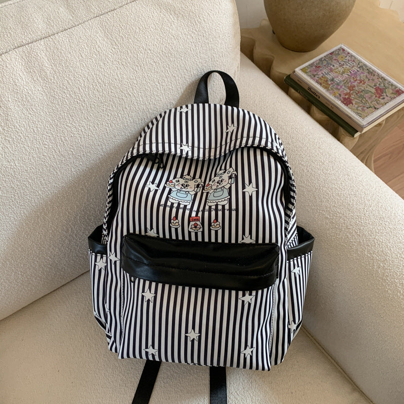 Backpack with Colorful Animal Design and Practical Compartments Bowlift