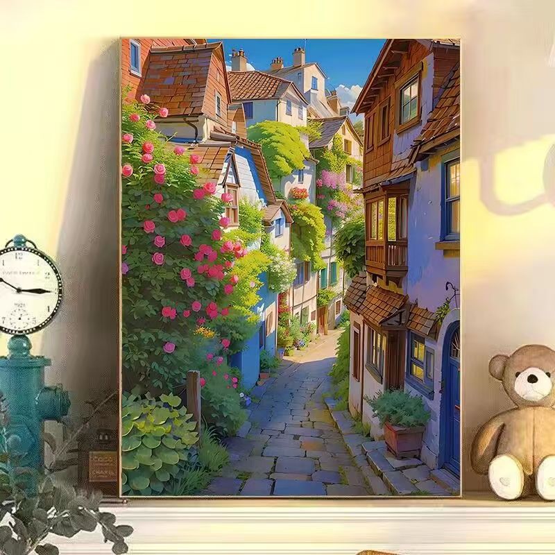 Colorful Urban Landscape Wall Art Bowlift