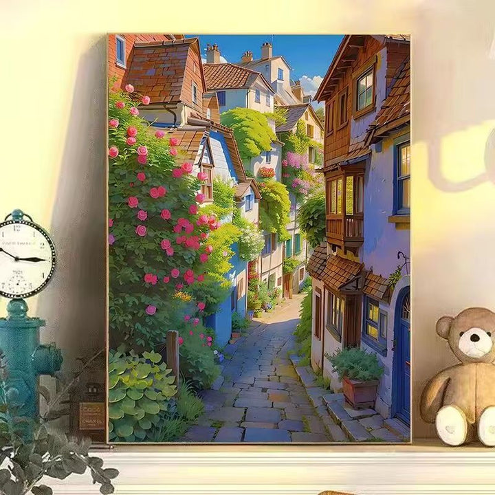 Colorful Urban Landscape Wall Art Bowlift