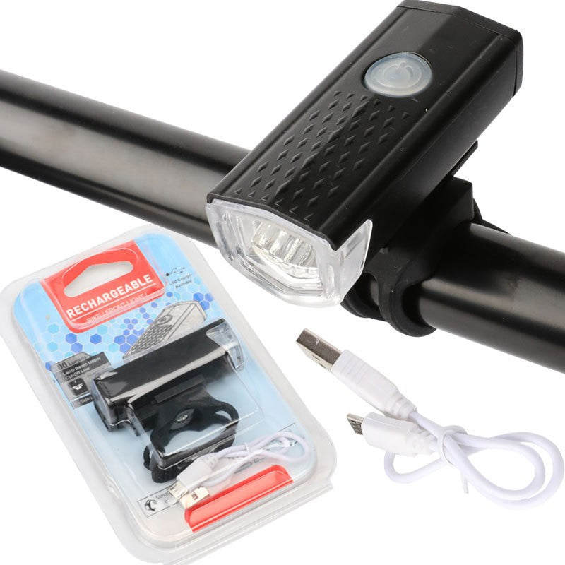 USB Rechargeable LED Bicycle Front and Rear Light Set with Quick Release Mounts Bowlift