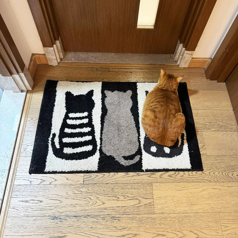 Cute Cartoon Bunny-Themed Bath Mat Bowlift