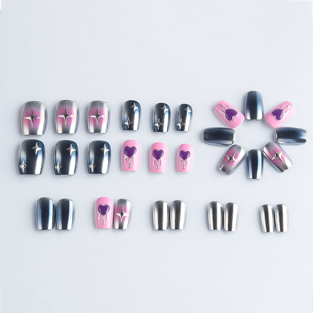 Celestial-Themed Press-On Nail Art Set Bowlift